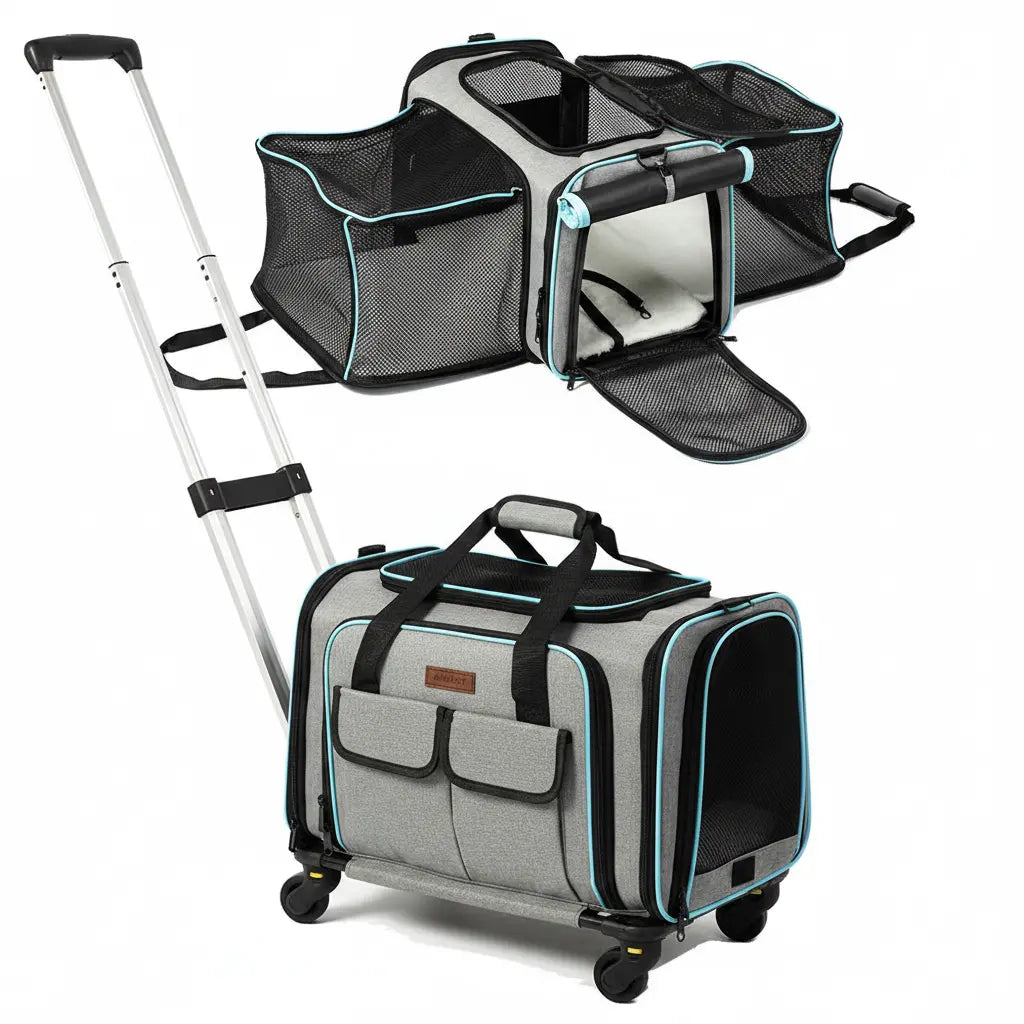 Apex Voyager rolling pet carrier for comfortable pet travel