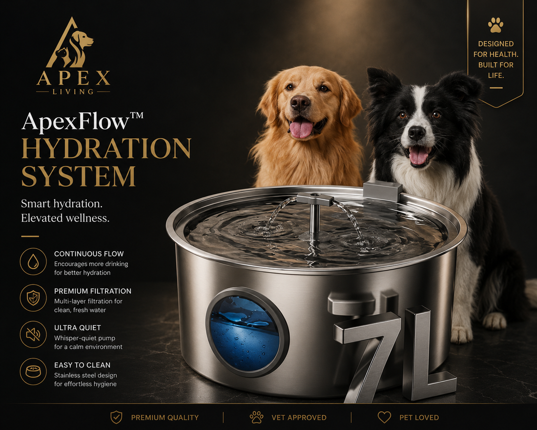 ApexFlow pet hydration system for dogs and cats