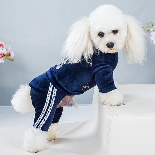 CozyStride four-leg dog jumpsuit product photo