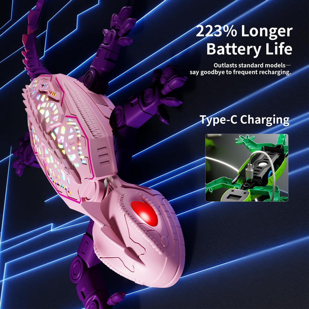 Apex TechCrawler climbing lizard toy on a smooth indoor surface