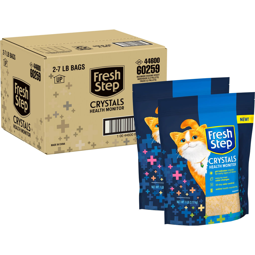 Fresh Step® Health Monitoring Crystal Litter, 14 lb (2-Pack)