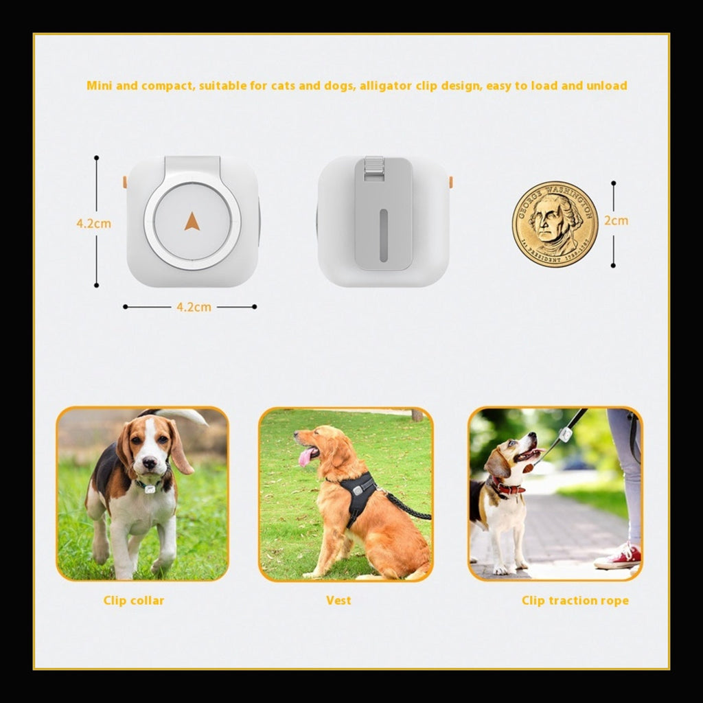 ApexTrack pet GPS monitor dimensions and attachment options