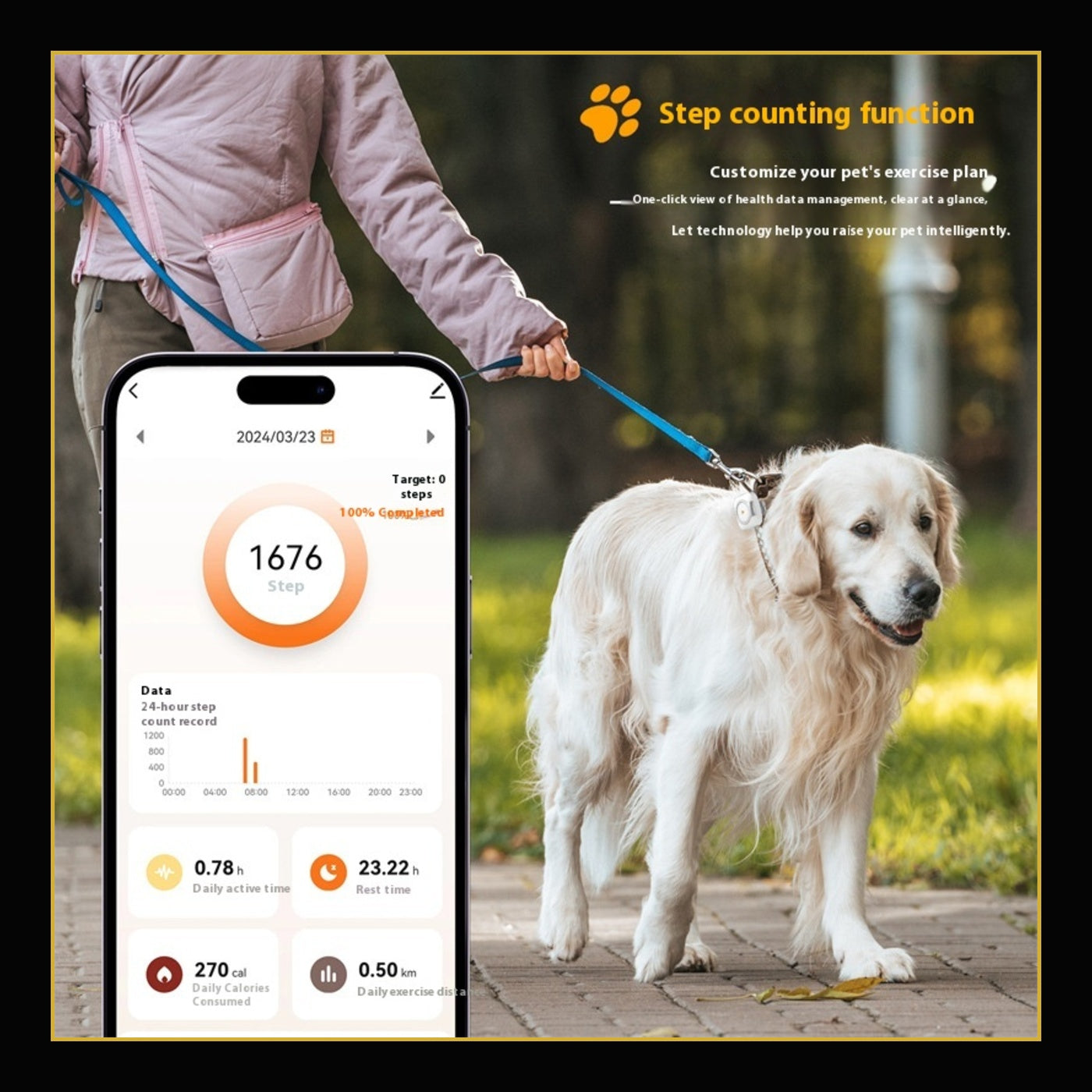 ApexTrack activity step-count view in the Tuya mobile app