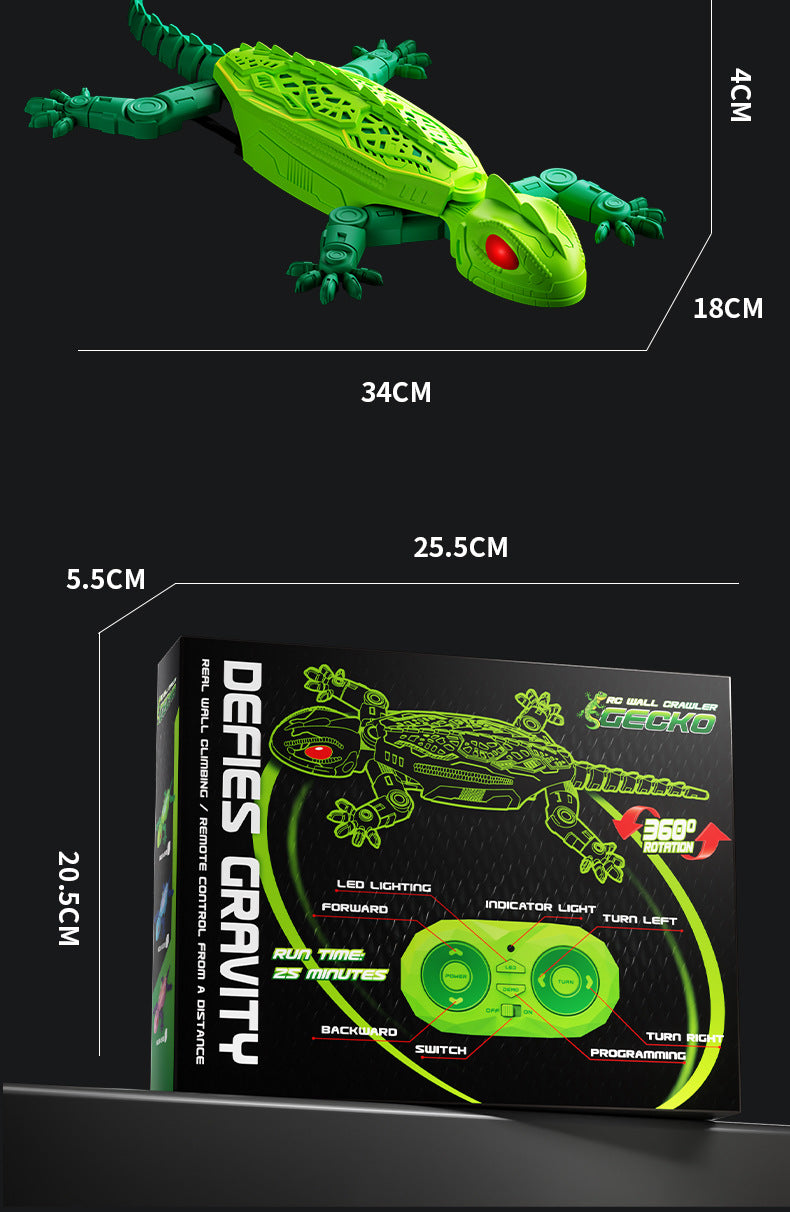 Wall-climbing remote lizard toy by Apex Living Pets Co