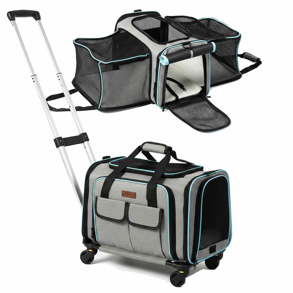 Hero Product Shot — Rolling Pet Carrier