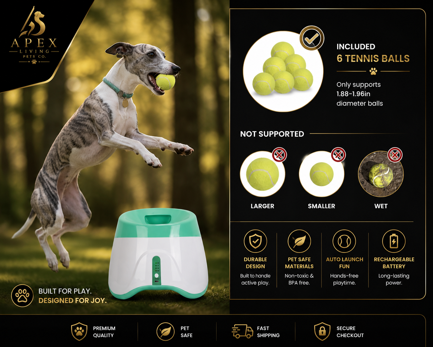 ApexFetch™ Automatic Ball Launcher