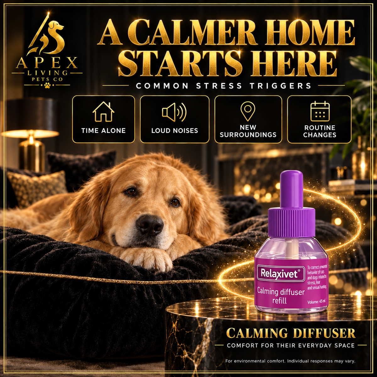 Apex CalmHome™ Dog Pheromone Diffuser Refills — 2 Pack
