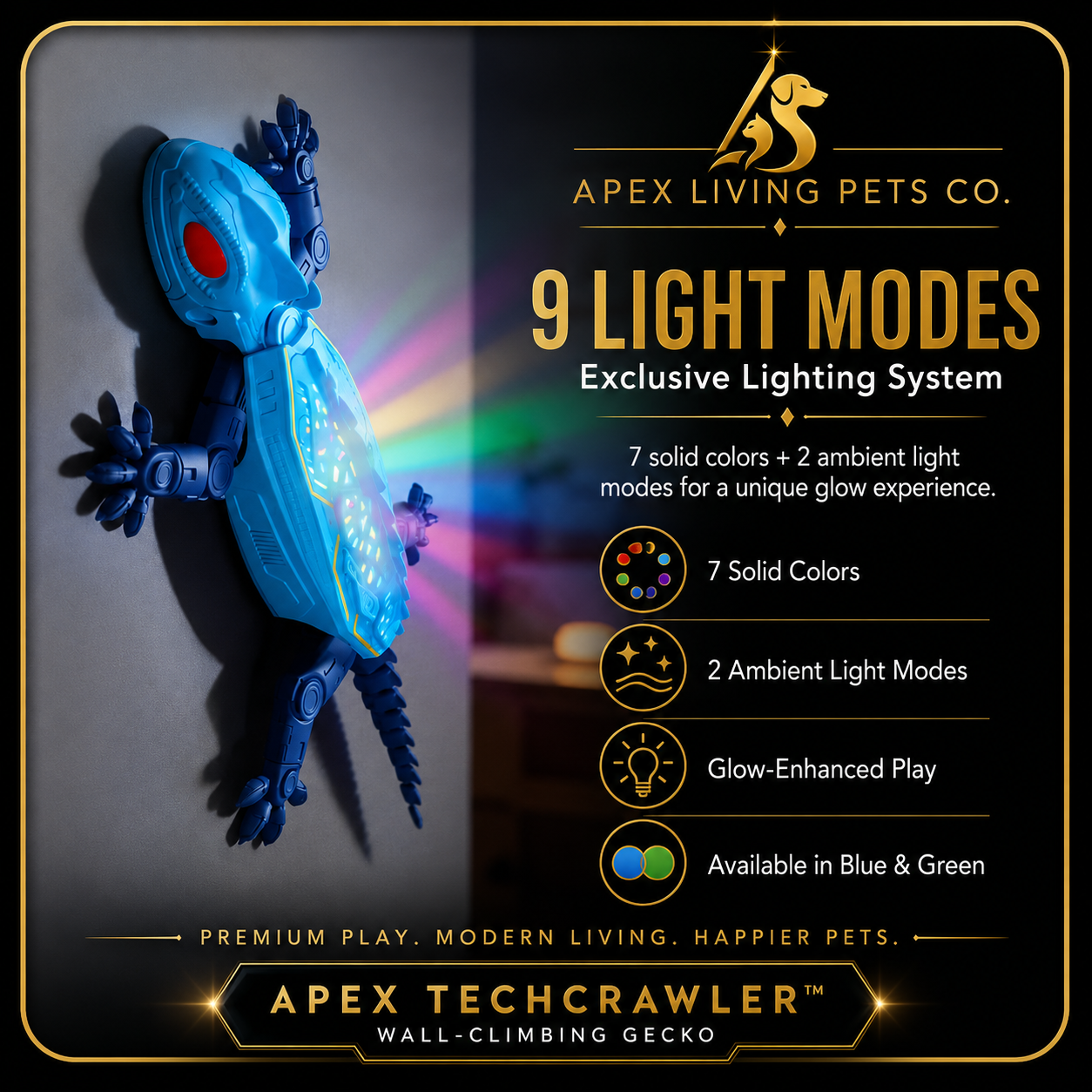 Apex TechCrawler™ Wall-Climbing Lizard Cat Toy