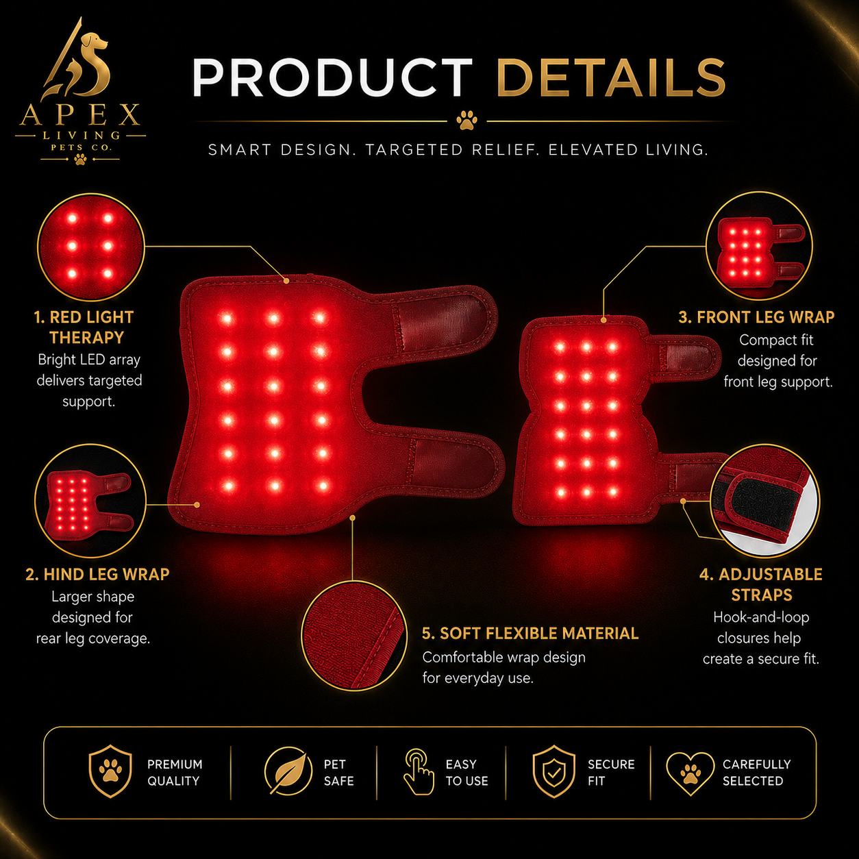 Apex Restore™ Red Light Therapy Leg Wrap
