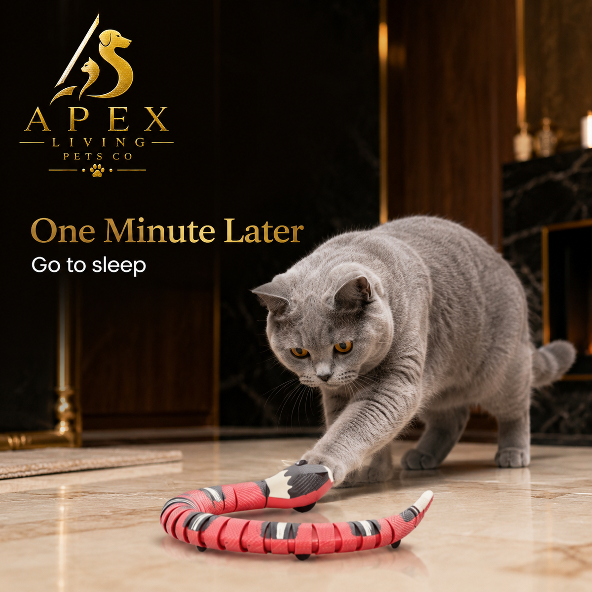 Apex Serpent™ Interactive Cat Snake Toy Apex Living Pets Co
